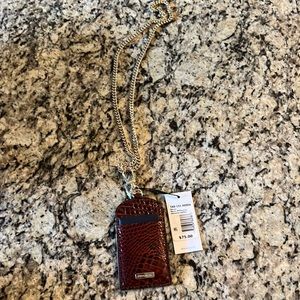 Brahmin Stevie lanyard in Pecan NWT
